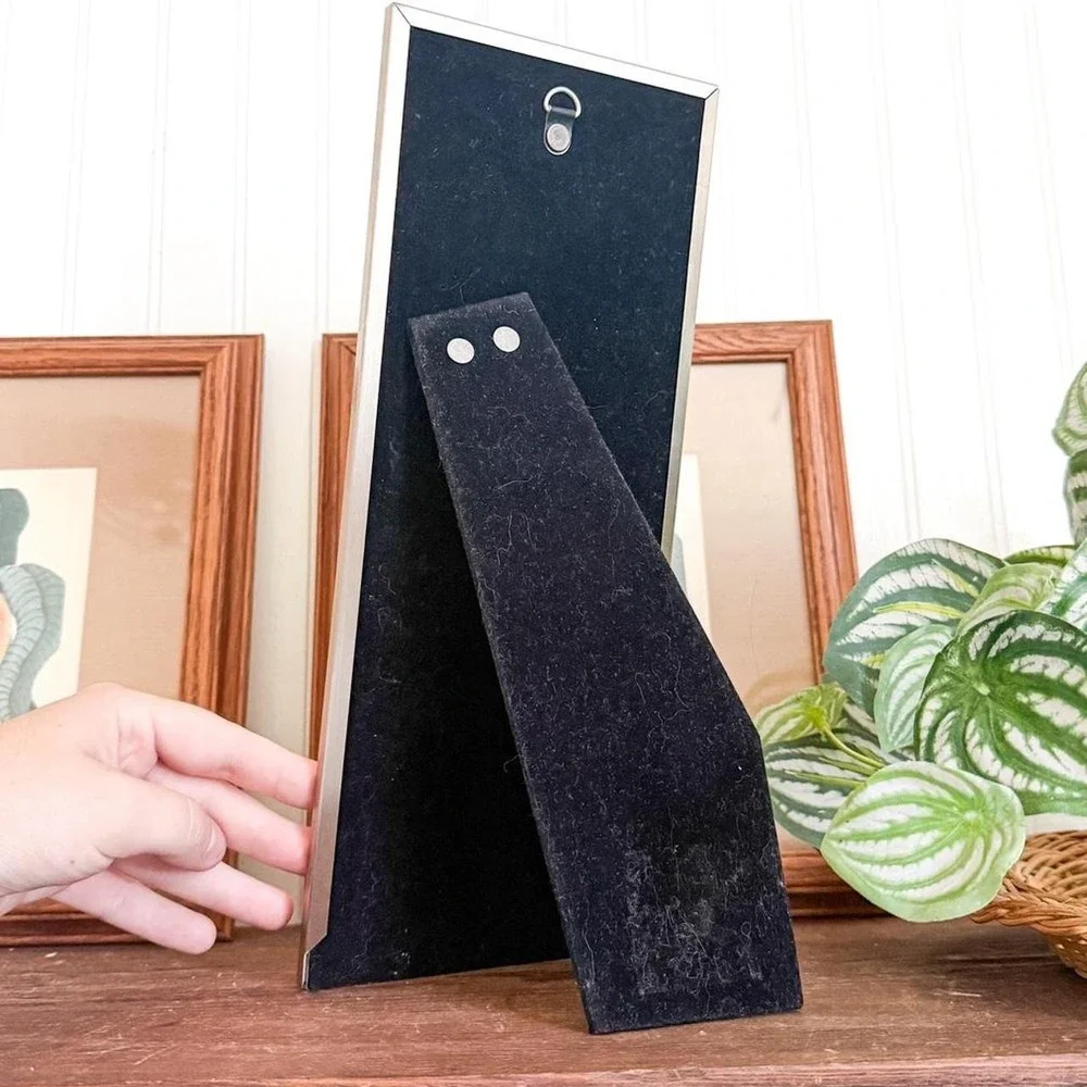 Vintage Silver Toned Triple Picture Frame